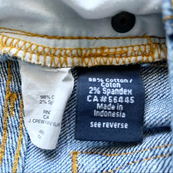 J. CREW Distressed Mid-Rise Stretch Skinny Jeans Blue 26 - Picture 9 of 10